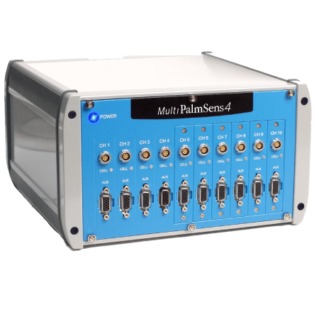 MultiPalmSens4 with 10 potentiostat plugins